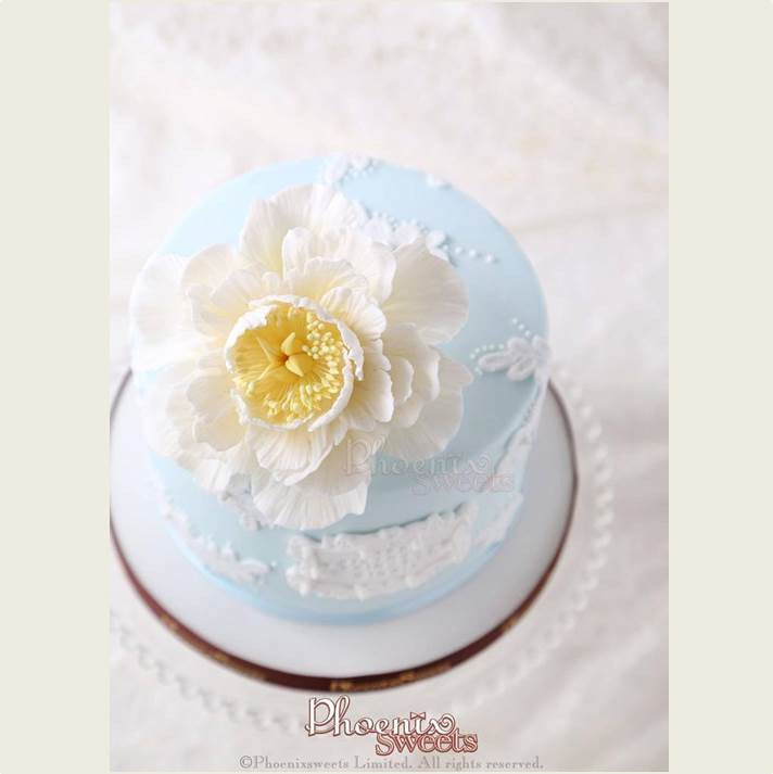 Sugar Peony Cake for Kid's Birthday and Baby Shower 立體 生日蛋糕 3D Cake