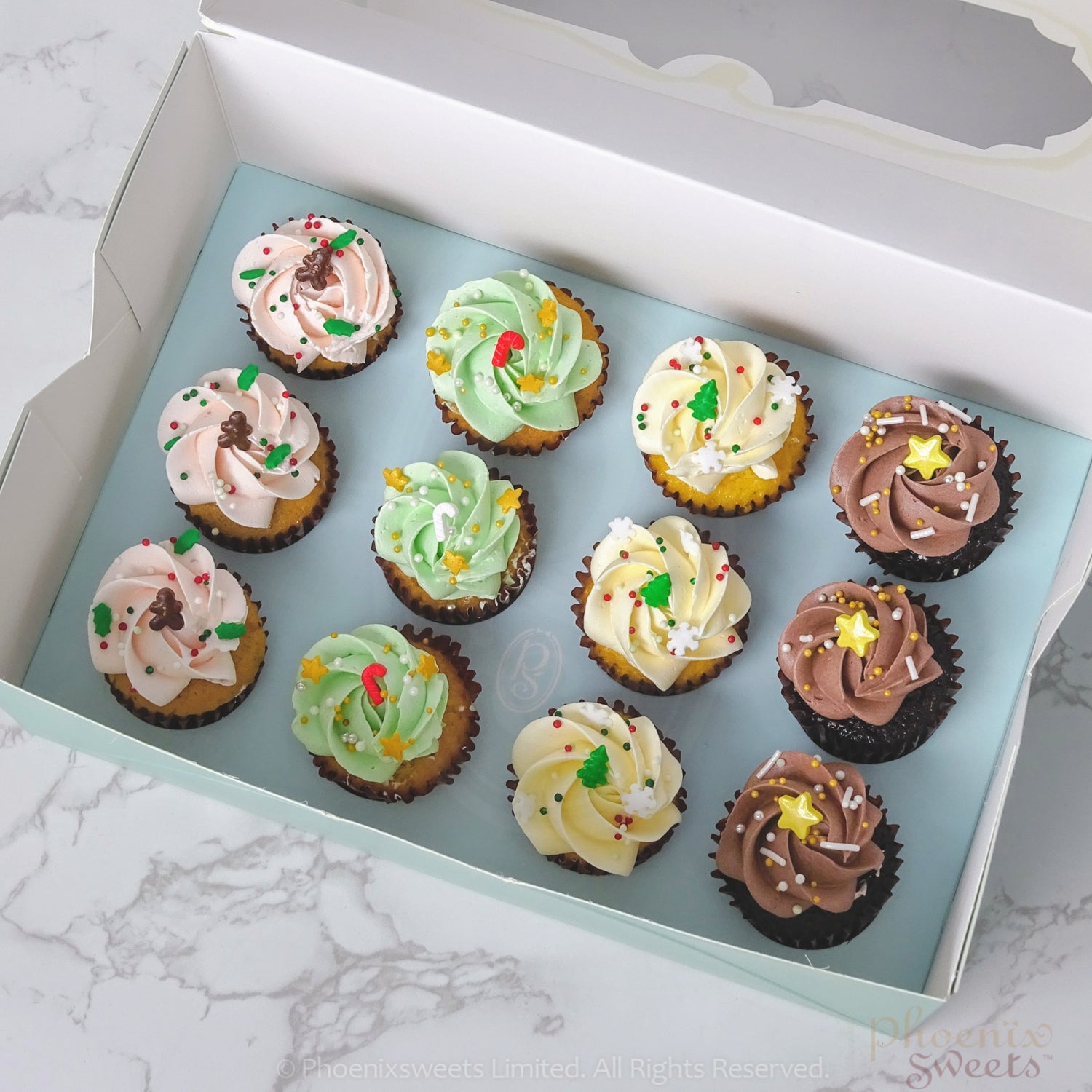 2025 Christmas - Butter Cream Mini Cupcake Set (4 Flavours)
